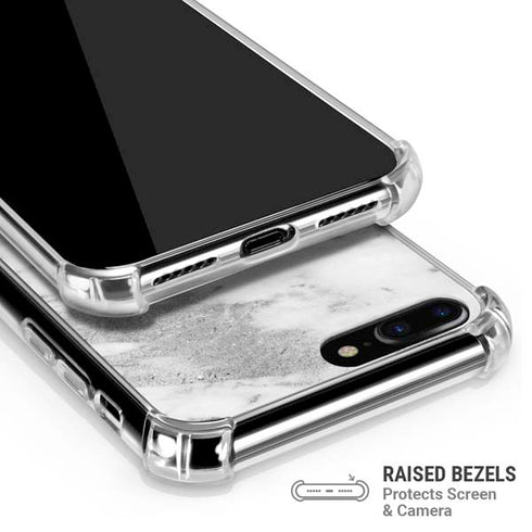 Silver Marble iPhone 7/8 Plus Clear Case