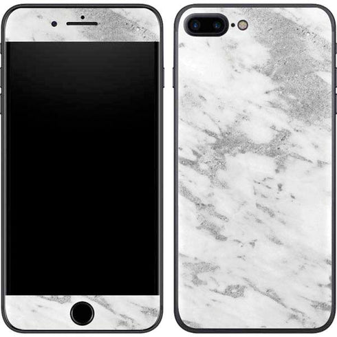 Silver Marble iPhone 8 Plus Skin