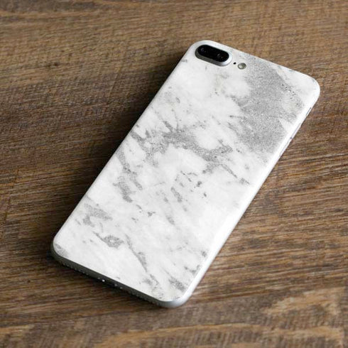 Silver Marble iPhone 8 Plus Skin