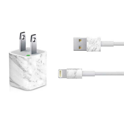 Silver Marble iPhone Charger (5W USB) Skin