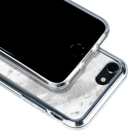 Silver Marble iPhone SE (2nd & 3rd Gen) Clear Case