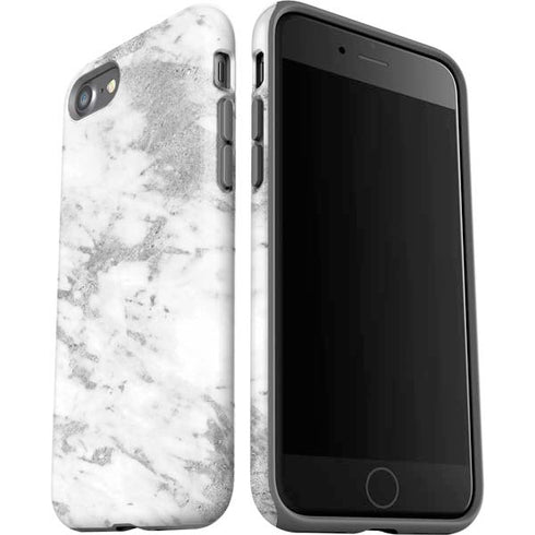 Silver Marble iPhone SE (2nd & 3rd Gen) Pro Case