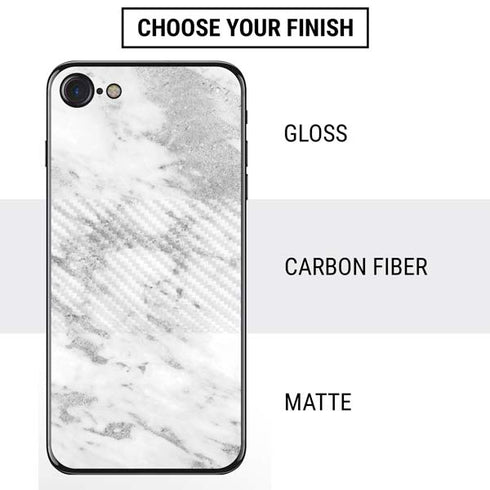 Silver Marble iPhone SE (2nd & 3rd Gen) Skin