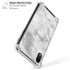 Silver Marble iPhone XR Clear Case