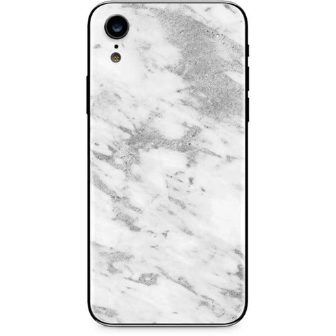 Silver Marble iPhone XR Skin