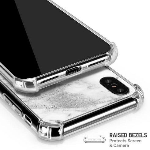 Silver Marble iPhone XS Max Clear Case