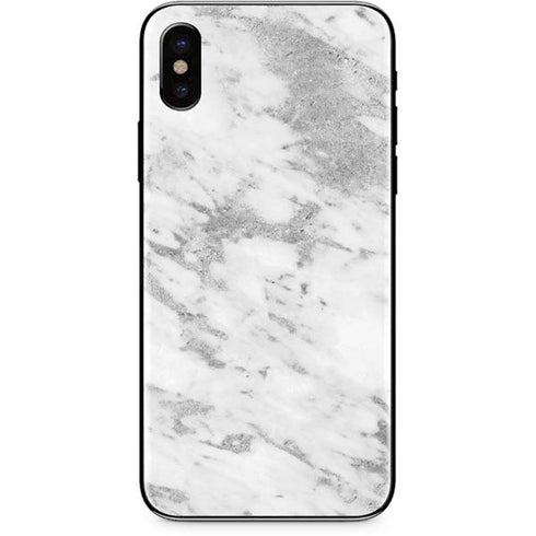 Silver Marble iPhone XS Skin