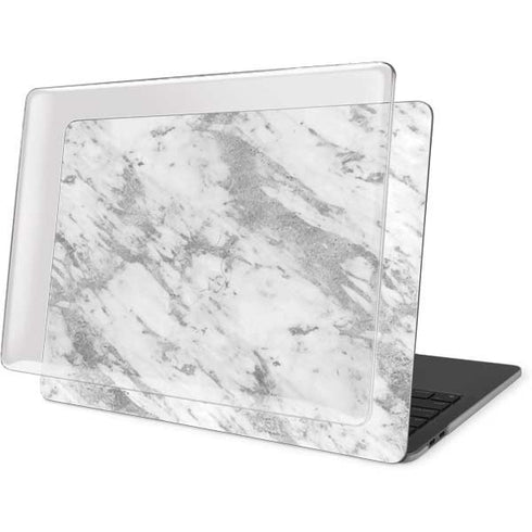 Silver Marble MacBook Pro 13in (2020) Case plus Skin