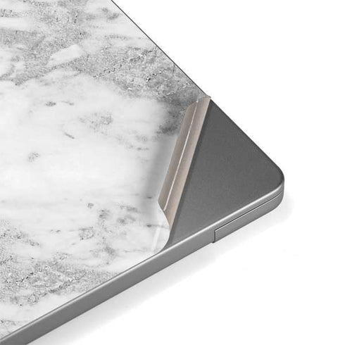 Silver Marble MacBook Pro 14in (2021-24) Skin