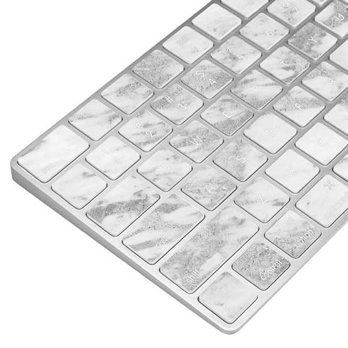 Silver Marble Magic Keyboard Skin
