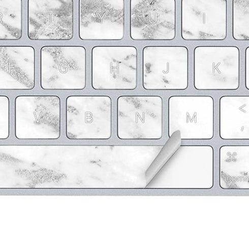 Silver Marble Magic Keyboard Skin
