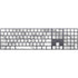 Silver Marble Magic Keyboard with Numeric Keypad Skin