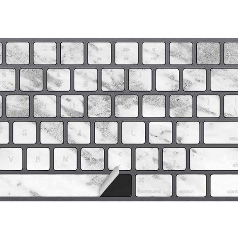 Silver Marble Magic Keyboard with Numeric Keypad Skin