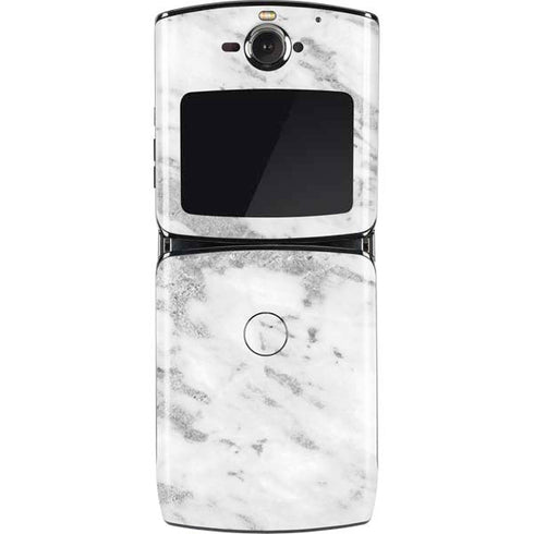 Silver Marble Motorola RAZR Skin