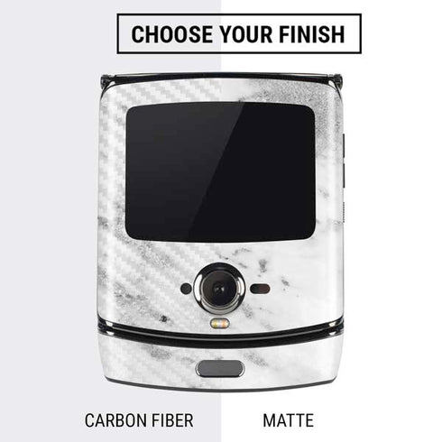 Silver Marble Motorola RAZR Skin