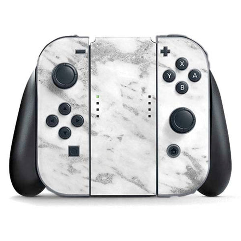 Silver Marble Nintendo Switch (2017-2021) Joy-Con Controller Skin