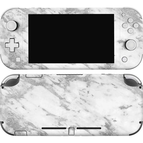 Silver Marble Nintendo Switch Lite Skin