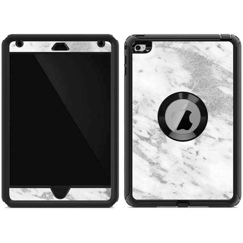 Silver Marble Otterbox Defender iPad Skin