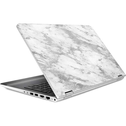 Silver Marble HP Pavilion Skin