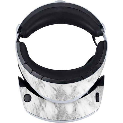 Silver Marble PlayStation VR2 Skin