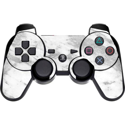 Silver Marble PS3 Dual Shock wireless controller Skin