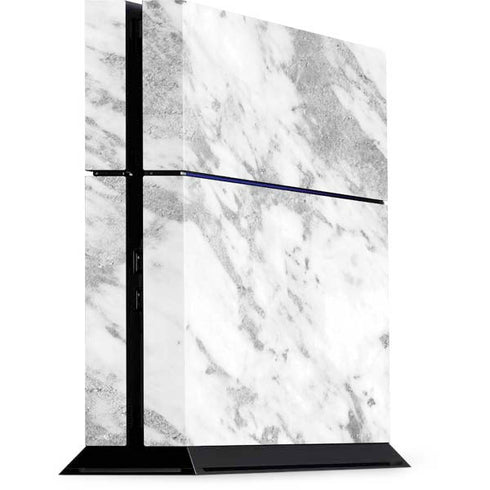 Silver Marble PS4 Console Skin