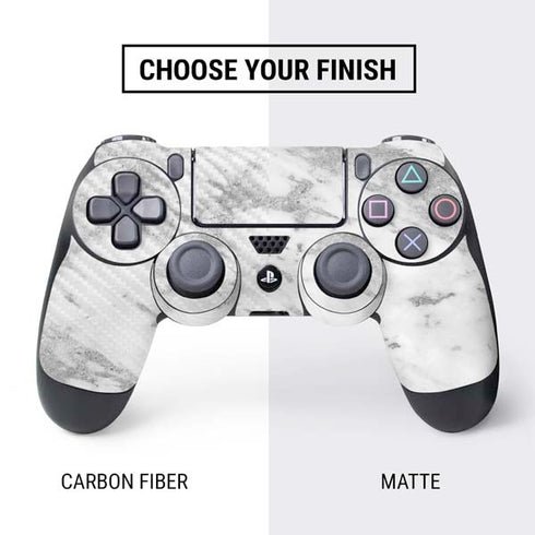 Silver Marble PS4 Controller Skin