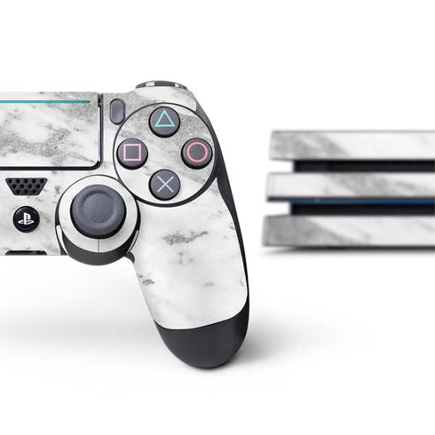 Silver Marble PS4 Pro Bundle Skin