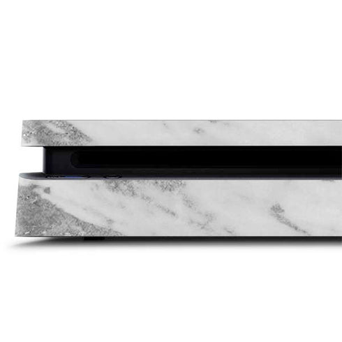 Silver Marble PS4 Slim Skin