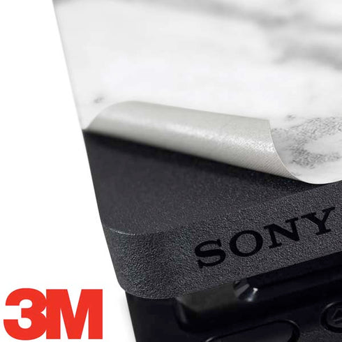 Silver Marble PS4 Slim Skin