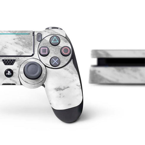 Silver Marble PS4 Slim Bundle Skin