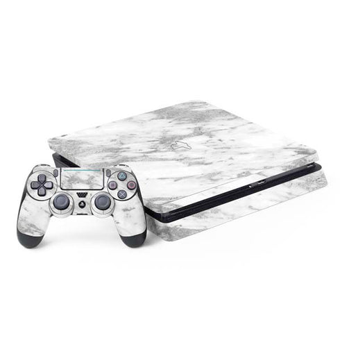 Silver Marble PS4 Slim Bundle Skin