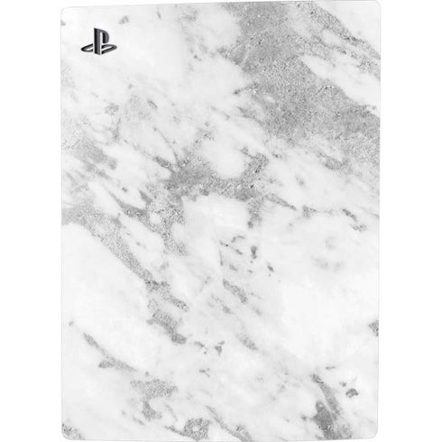Silver Marble PS5 Console Skin