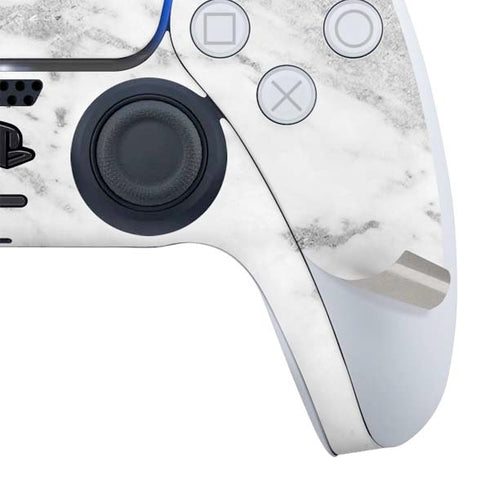 Silver Marble PS5 Controller Skin