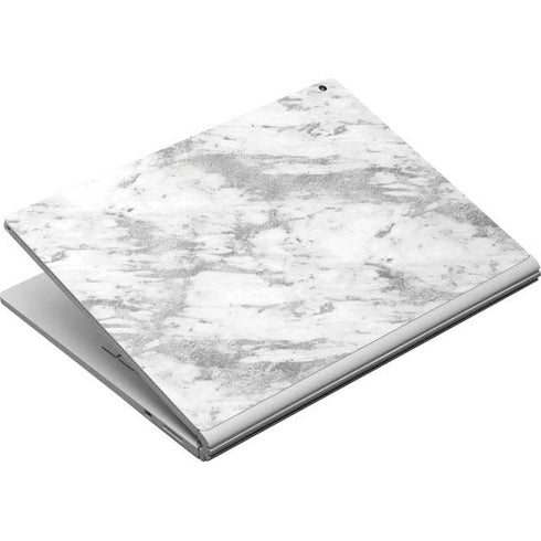 Silver Marble Surface Book Skin