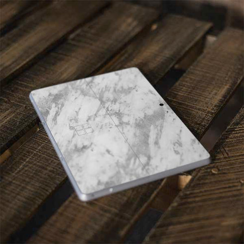 Silver Marble Surface Go Skin