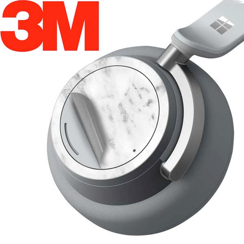 Silver Marble Surface Headphones Skin