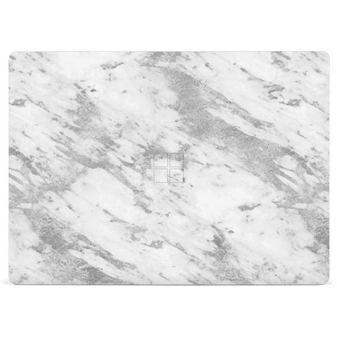 Silver Marble Surface Laptop 3 13.5in Skin