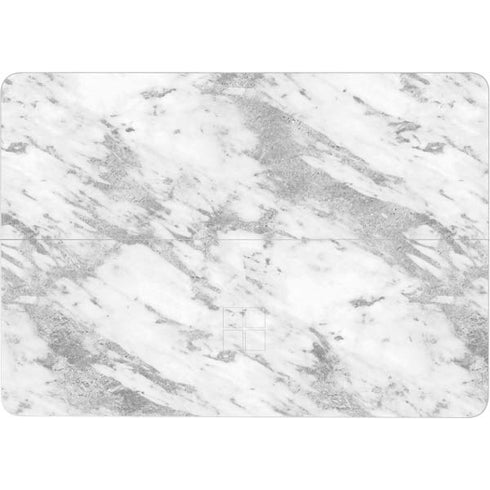 Silver Marble Surface Laptop Studio Skin