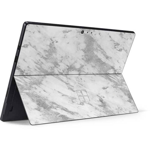 Silver Marble Surface Pro 6 Skin