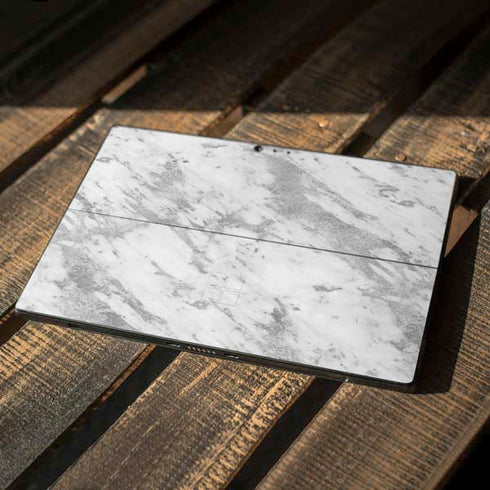 Silver Marble Surface Pro 6 Skin