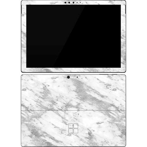 Silver Marble Surface Pro 7 Skin