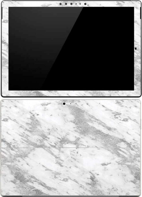 Silver Marble Surface Pro (2017) Skin