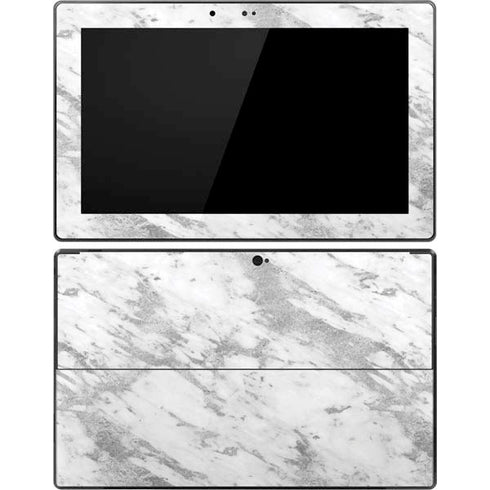 Silver Marble Surface Pro Tablet Skin