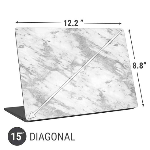 Silver Marble Universal Laptop 15in (12.2 x 8.8in) Skin