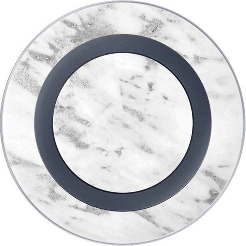 Silver Marble Wireless Charger Skin