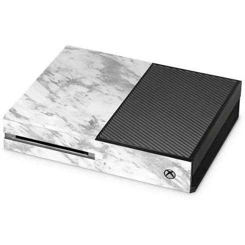 Silver Marble Xbox One Console Skin