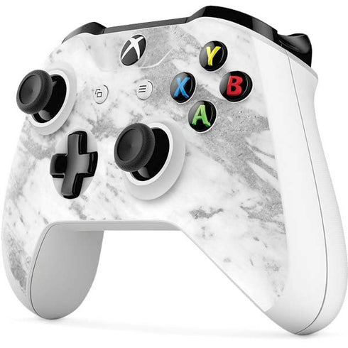 Silver Marble Xbox One S Controller Skin