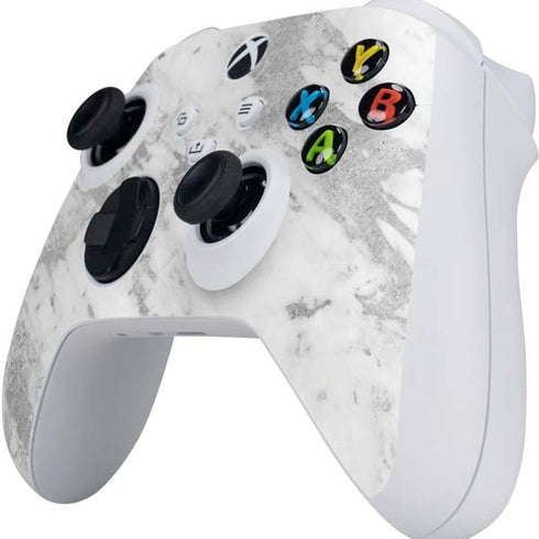 Silver Marble Xbox Series S Controller Skin