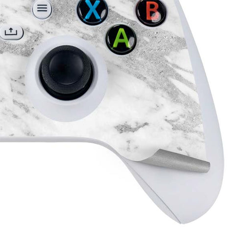 Silver Marble Xbox Series S Controller Skin